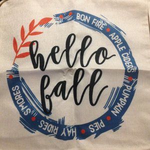 Set of 2 fall pillow covers. 17" square.